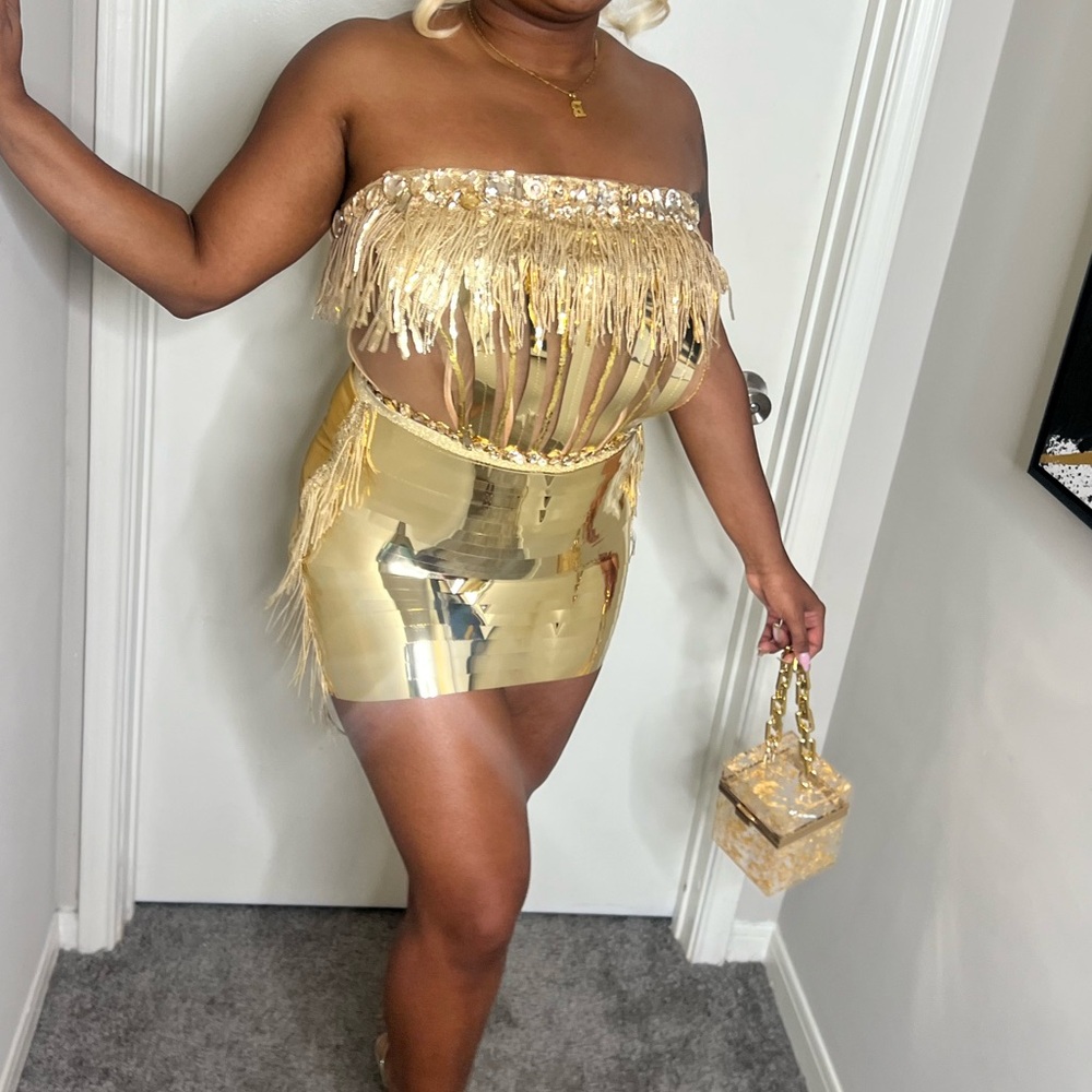 Two Piece Set Worn As Dress To Ball